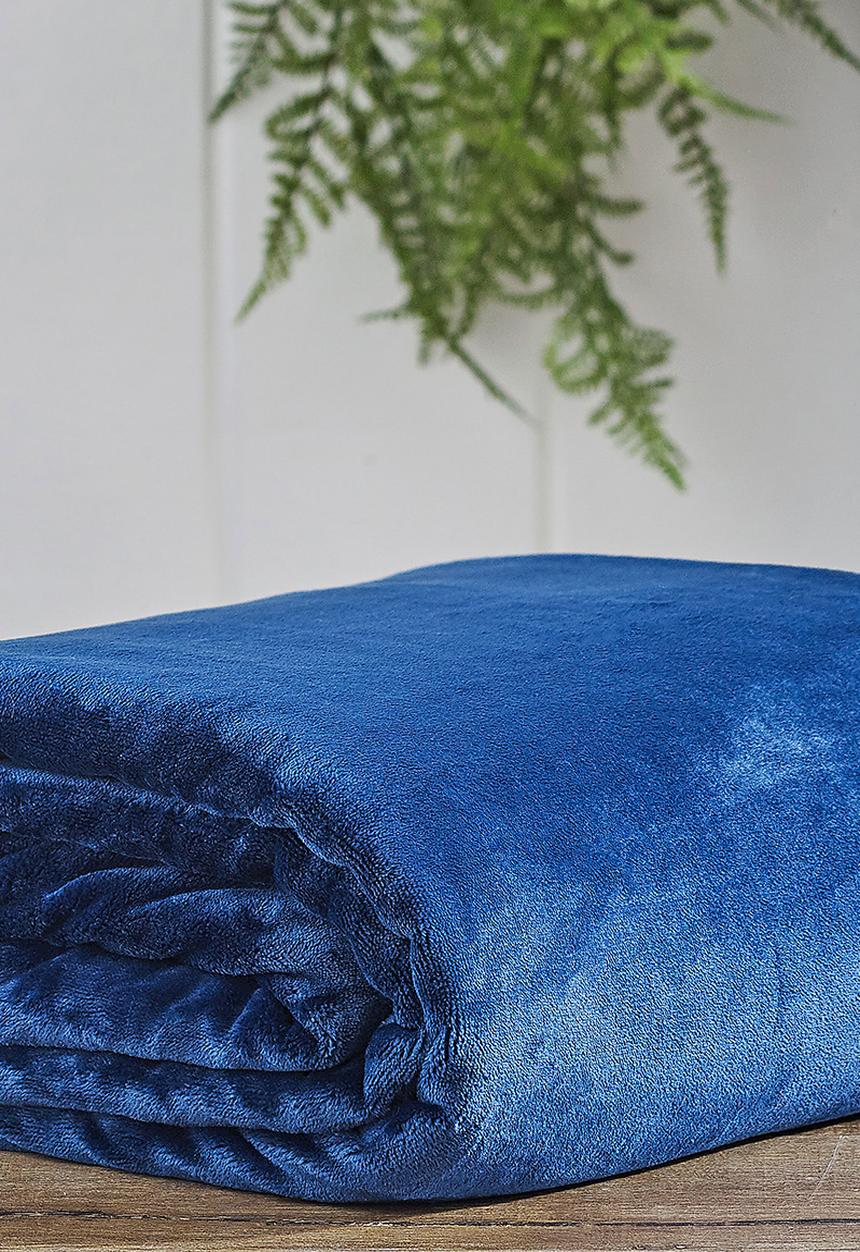 Linen House - Plush blanket - navy