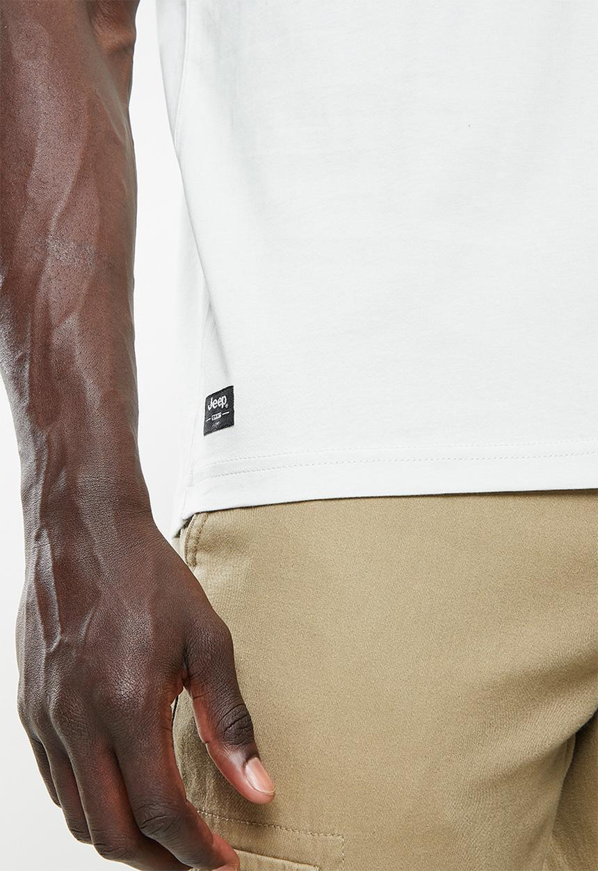 JEEP - Fashion graphics tee - silver grey