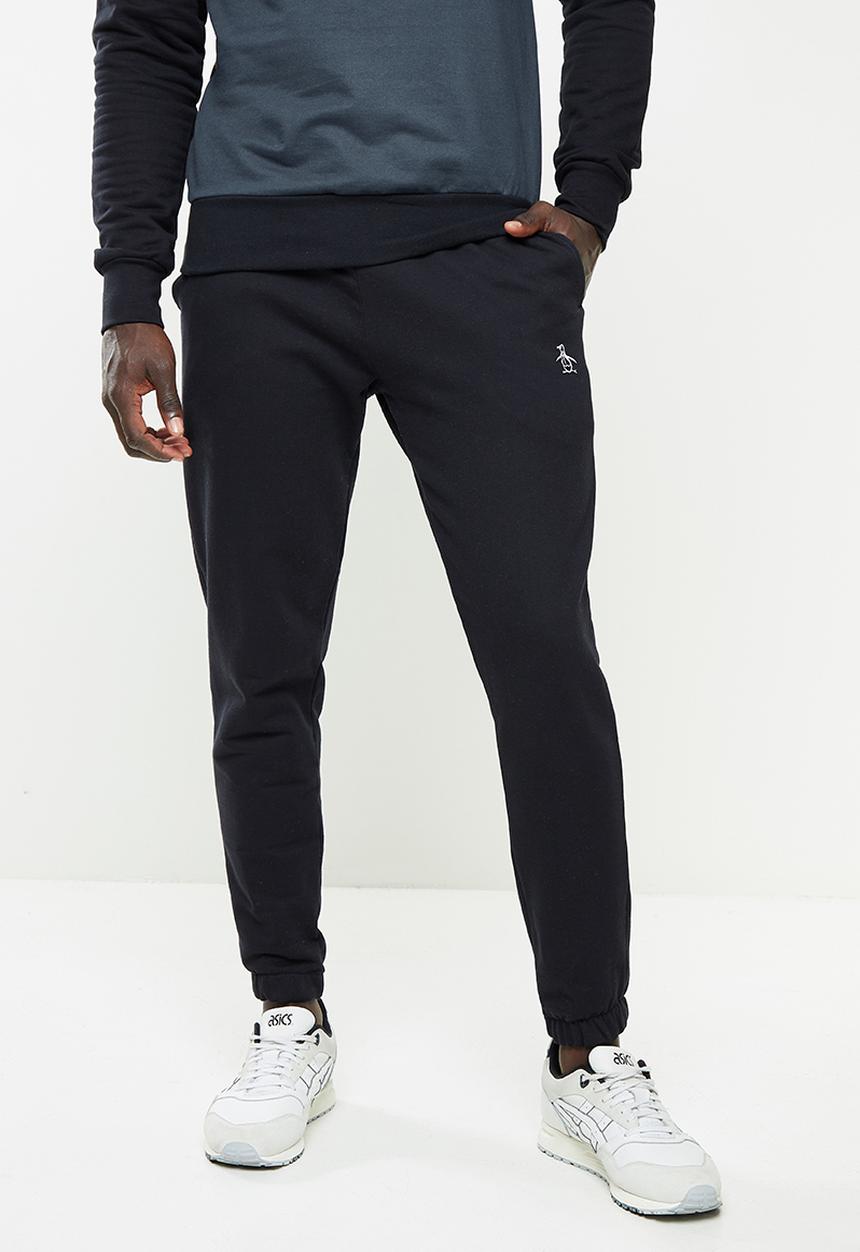 Original Penguin - Op fleece trackpant - true black