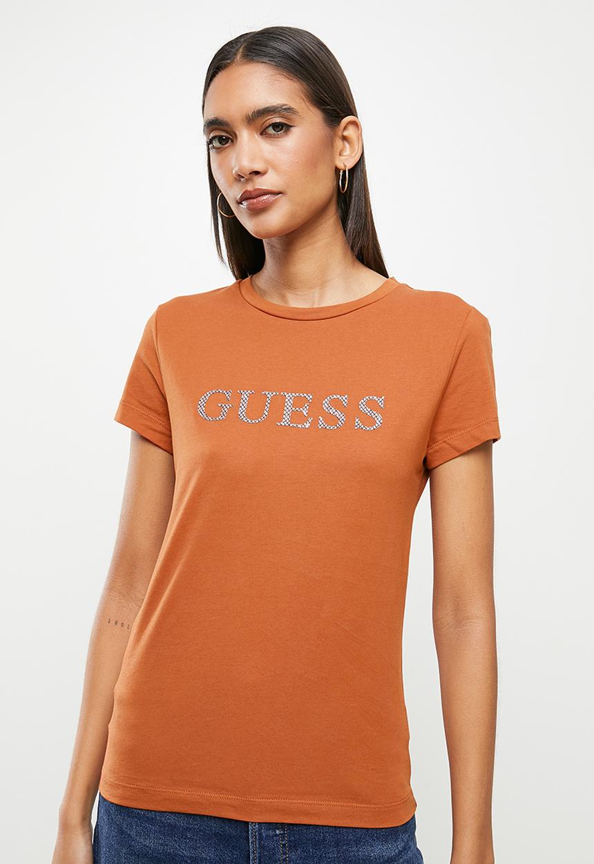 GUESS - Short sleeve cn kimetz tee - ginger spice