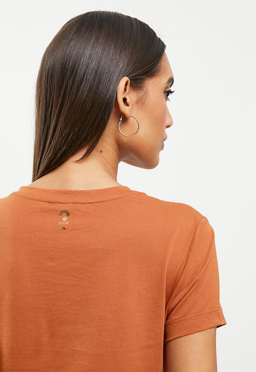 GUESS - Short sleeve cn kimetz tee - ginger spice