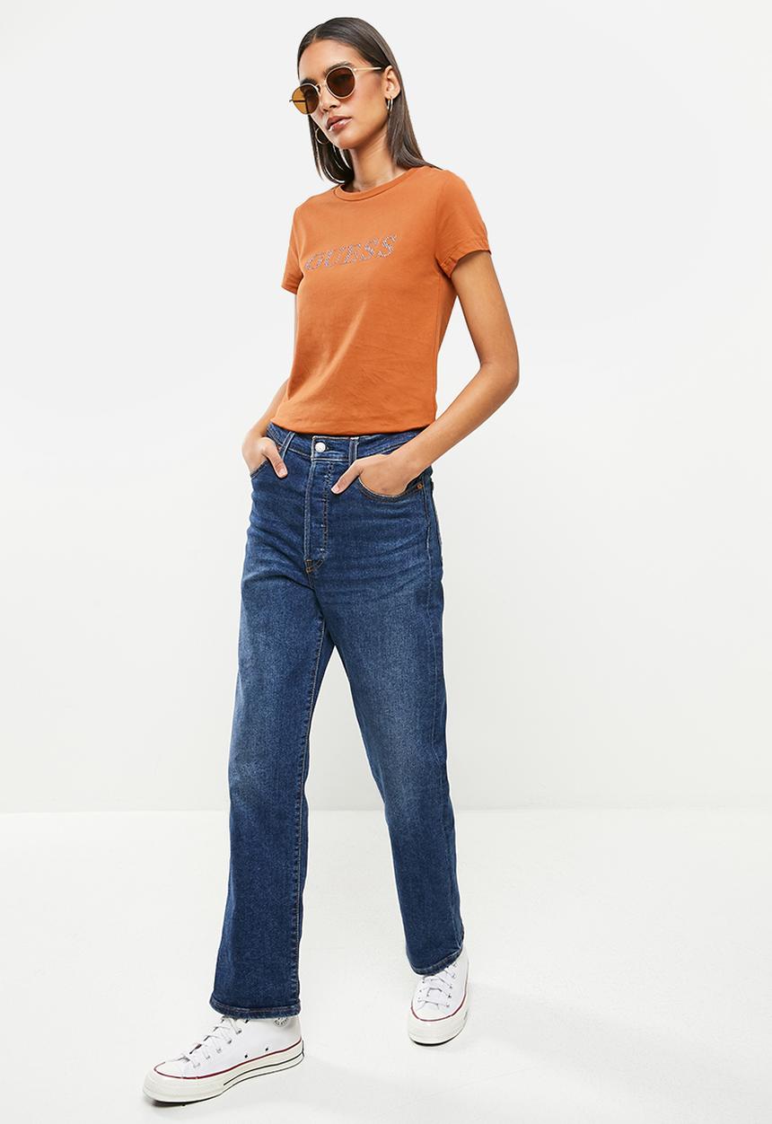 GUESS - Short sleeve cn kimetz tee - ginger spice