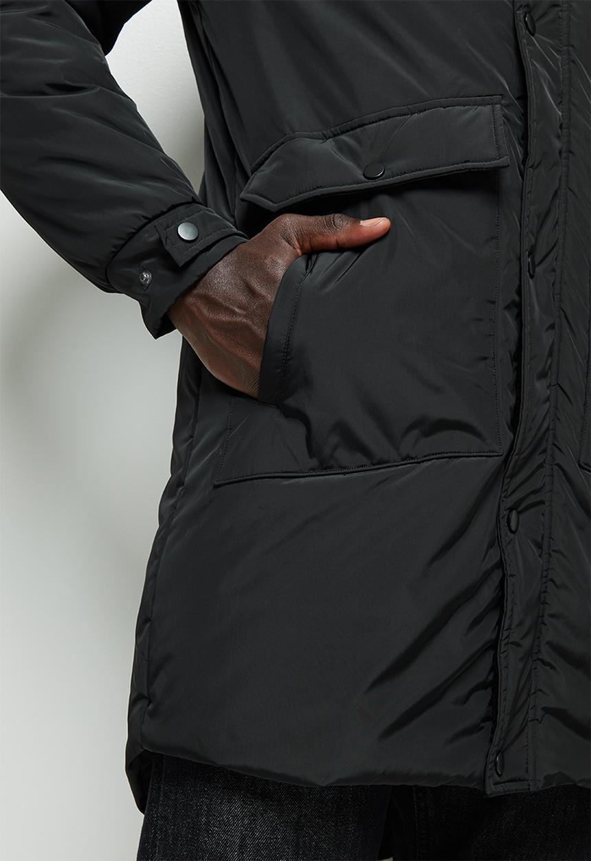 Lark & Crosse - Drak technical padded parka - black