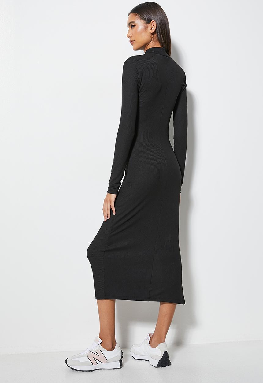 Superbalist - Ruched bodycon - black