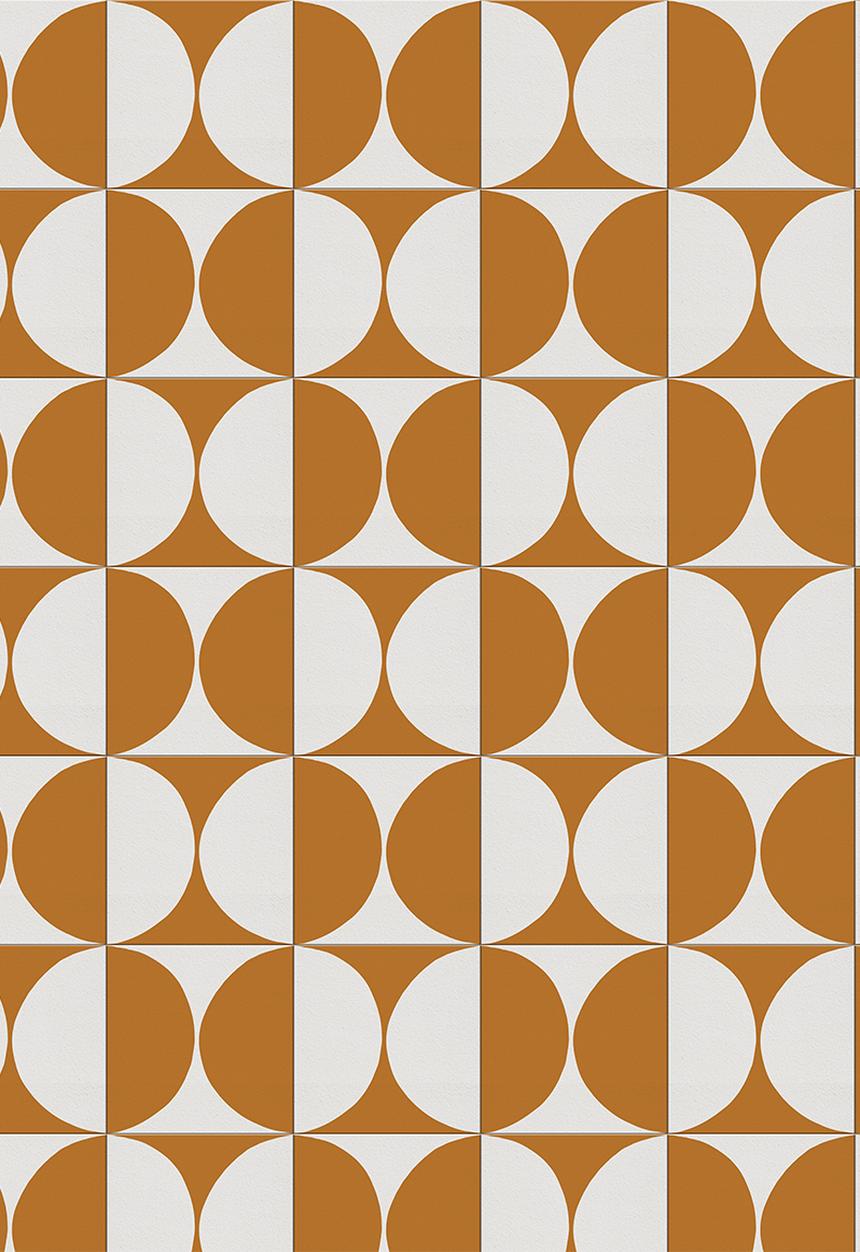 Robin Sprong - 20 Breeze wall tile stickers - mustard