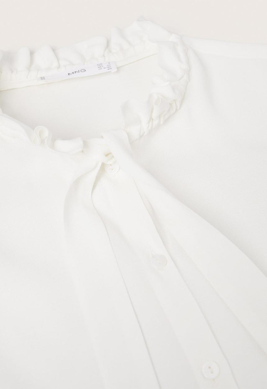 MANGO - Blouse fru - off white