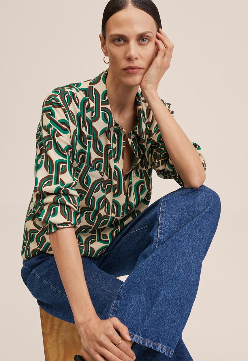 MANGO - Blouse cosima - light pastel green