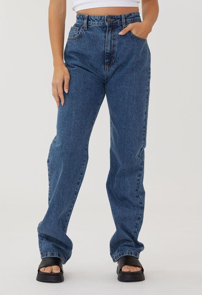 Cotton On - Long straight jean - reef blue