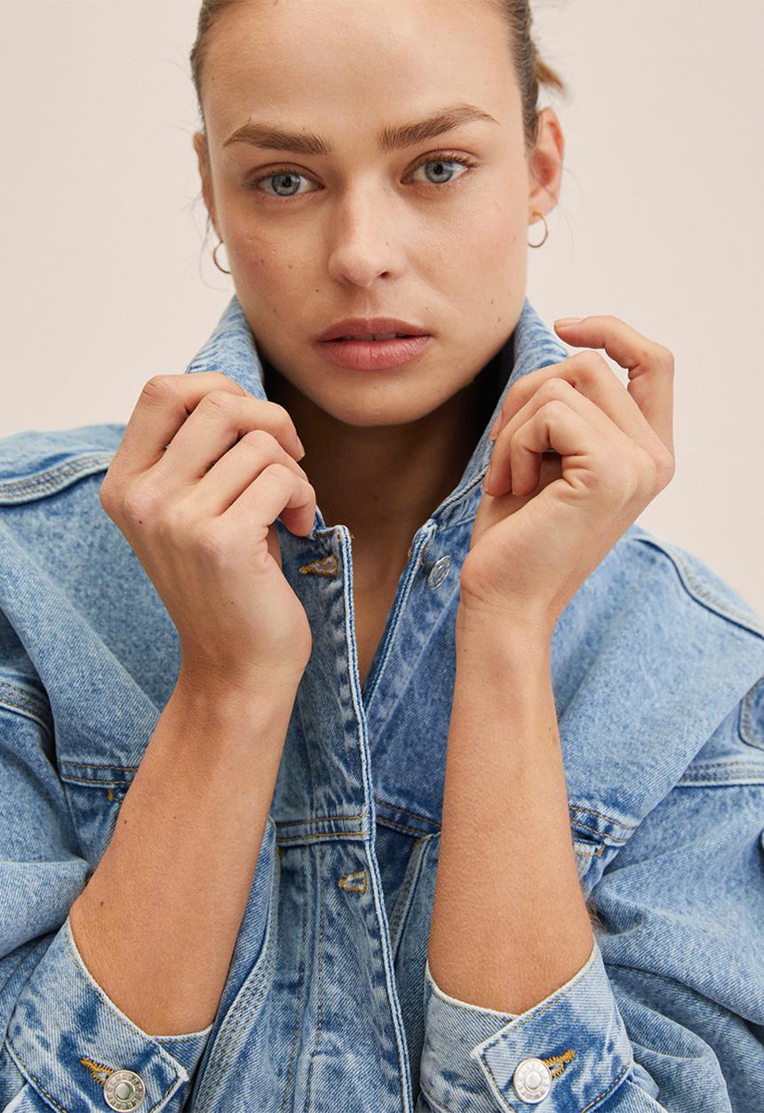 MANGO - Jacket amalien - open blue