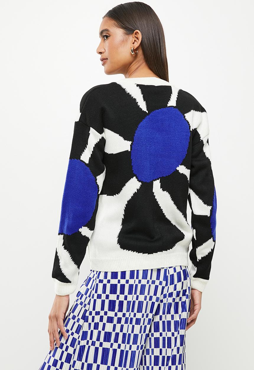 Me&B - Geometric print knit pullover - multi