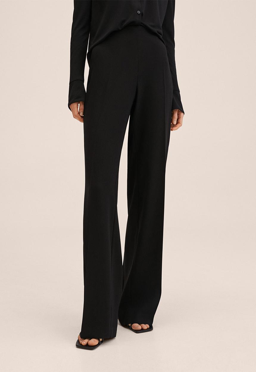 MANGO - Trousers palachin - black