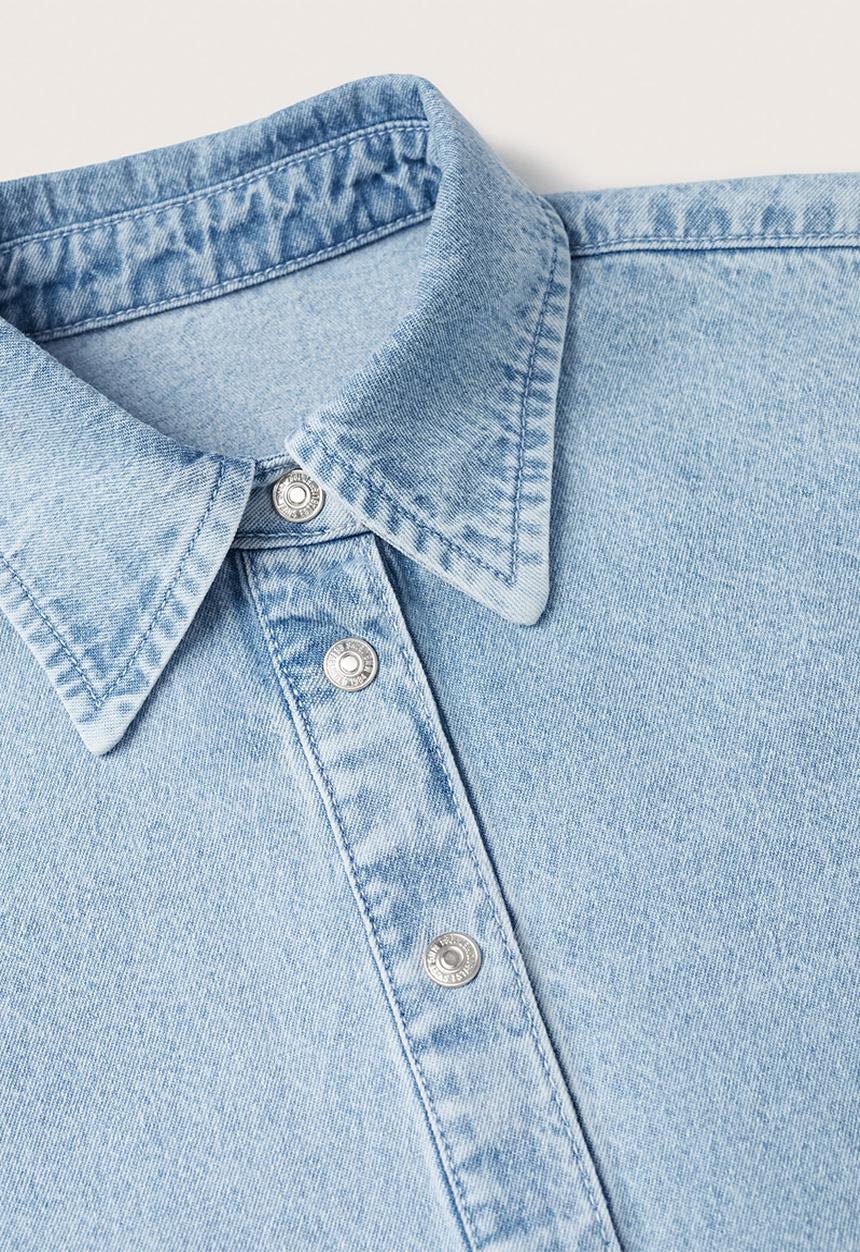 MANGO - Shirt eloise - denim light blue