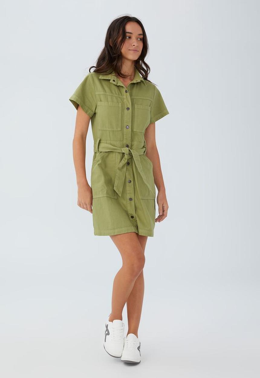 Cotton On - Utility mini dress - khaki