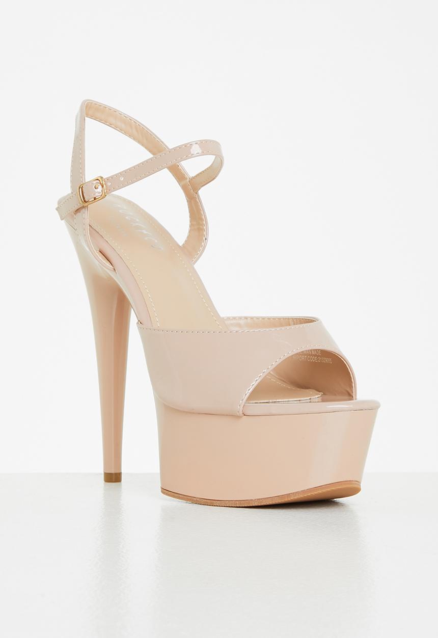 Rock & Co - Diablo 1 ankle tie platform heel - neutral