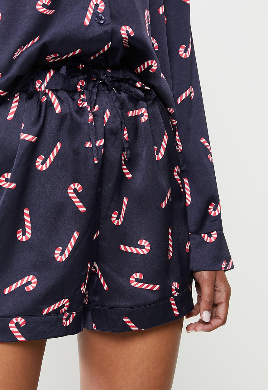 Missguided - Novelty candy cane 3-piece set - navy