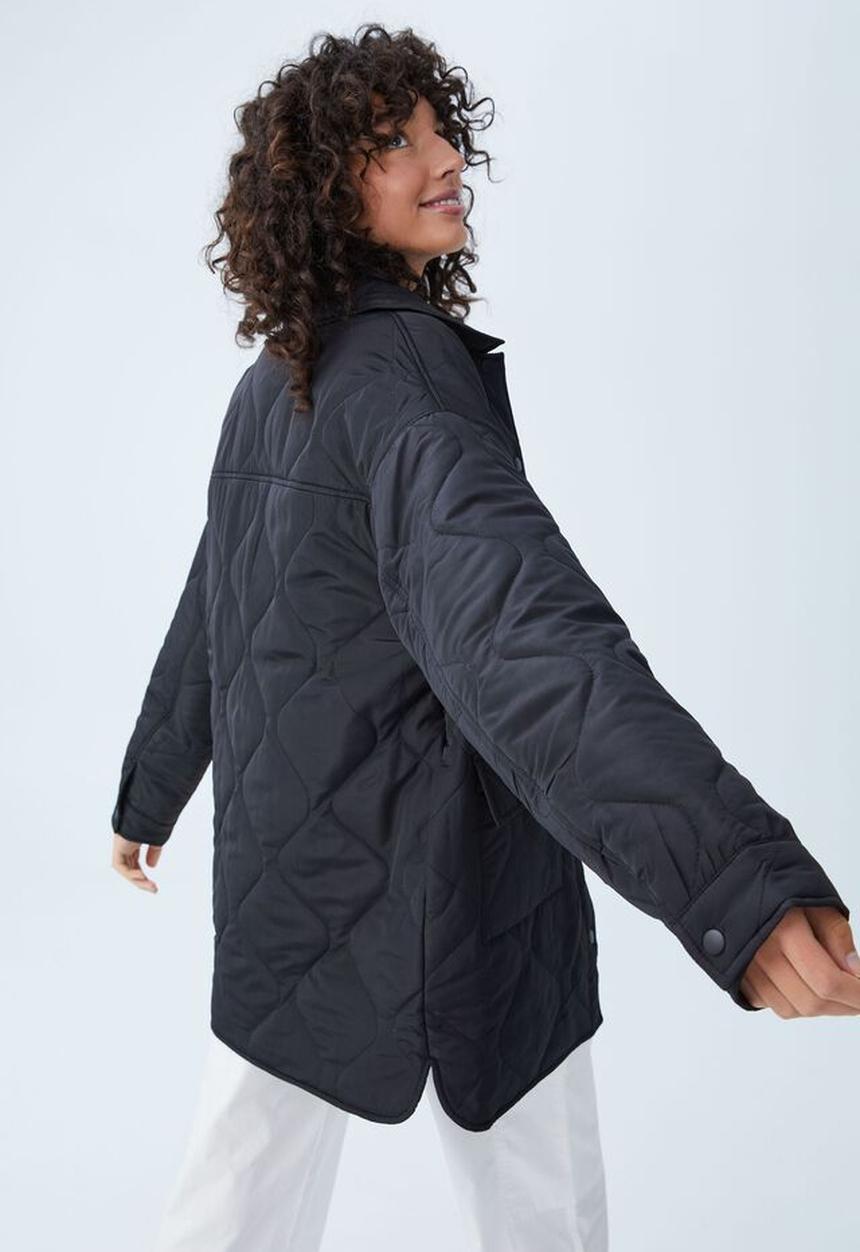 Cotton On - Quilted shacket - black