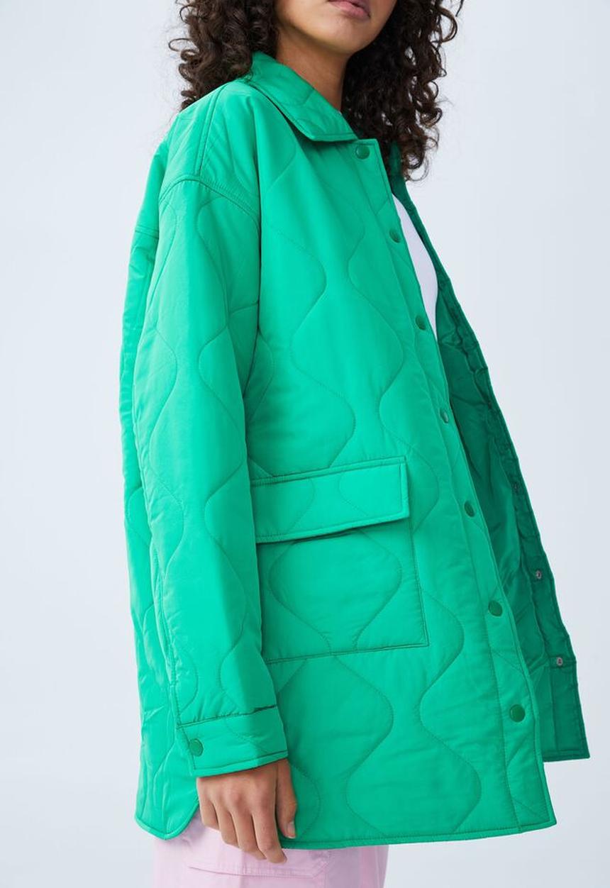 Cotton On - Quilted shacket - bright green