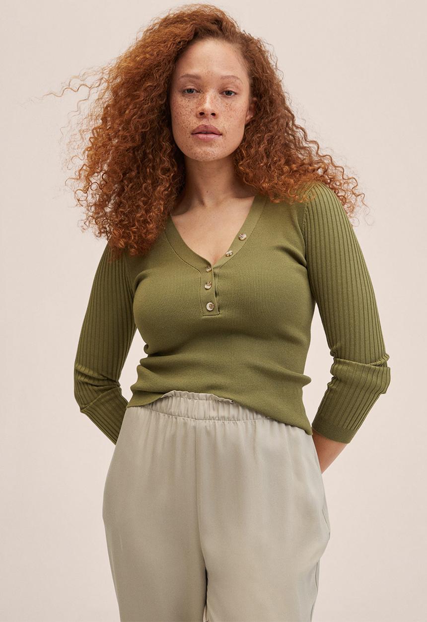 MANGO - Trousers fluido - light pastel grey