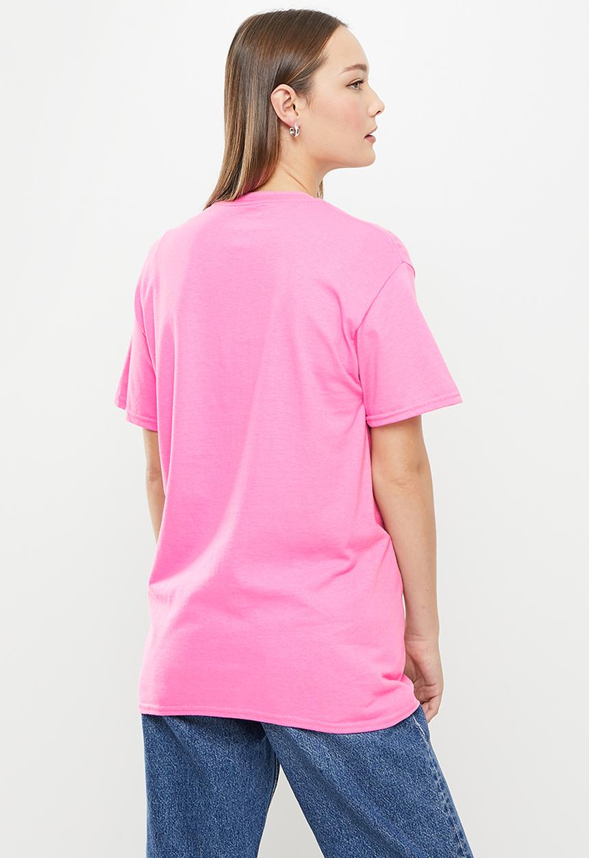 Daisy Street - Abstract floral tyler tee - pink