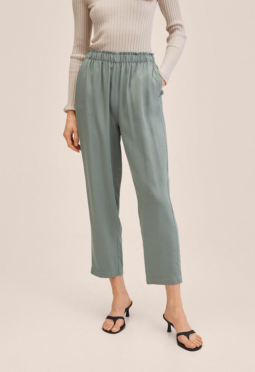 MANGO - Trousers fluido - beige/khaki