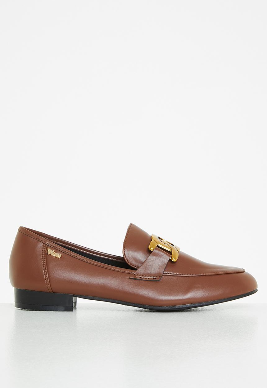 Plum - Harmony chain loafer - brown