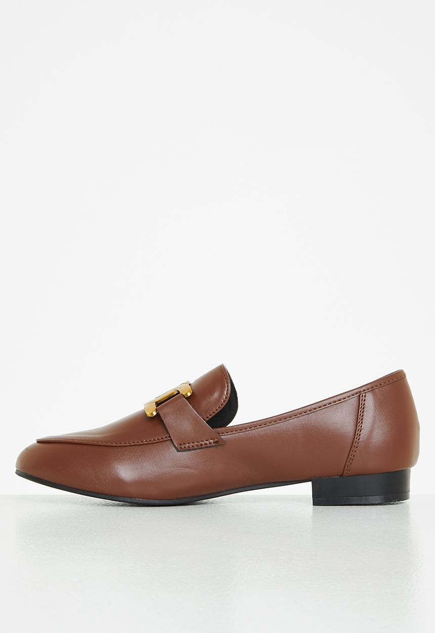 Plum - Harmony chain loafer - brown