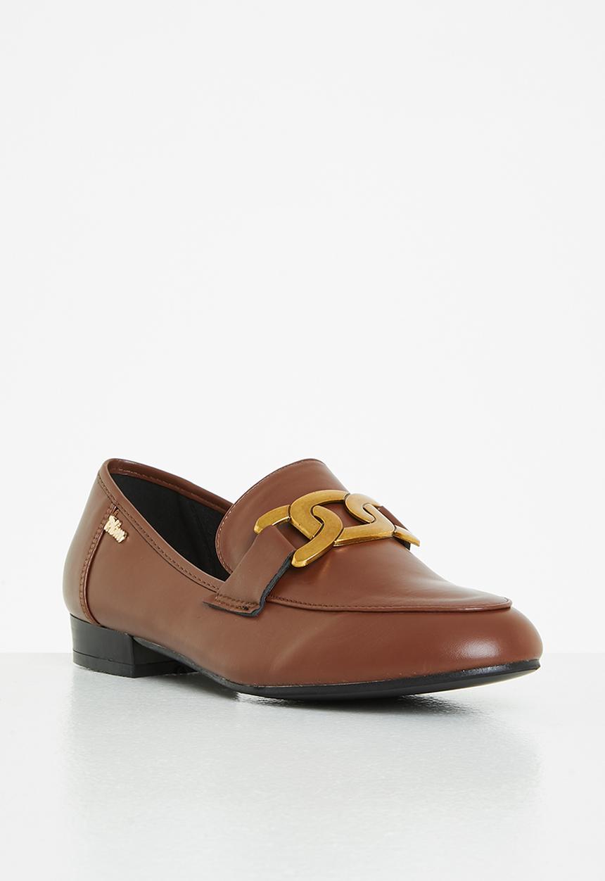Plum - Harmony chain loafer - brown