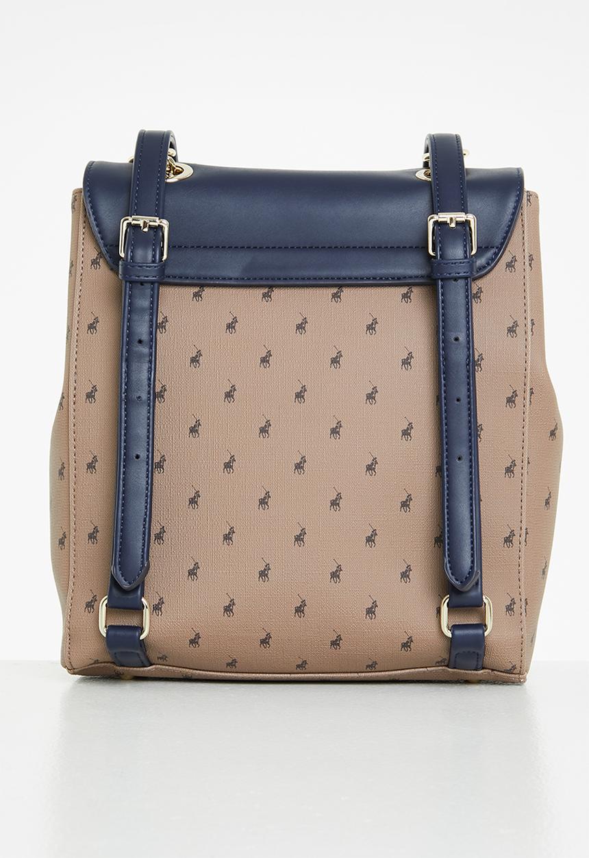 POLO - Colourblock backpack - camel