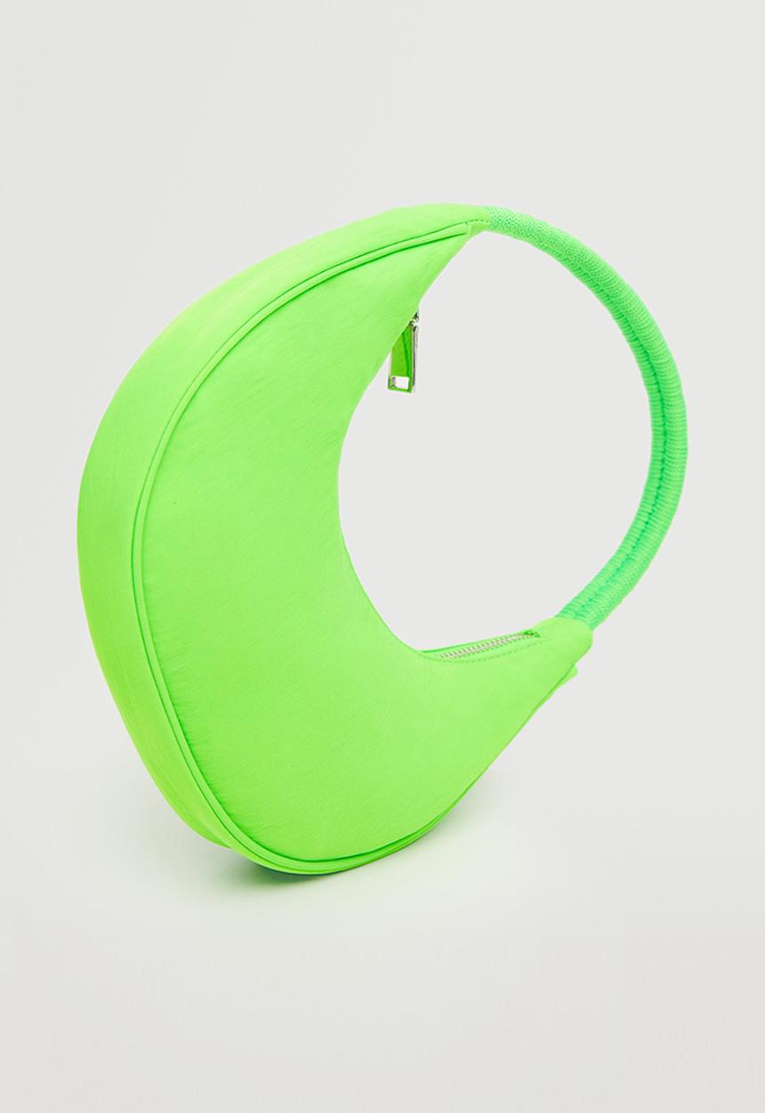 MANGO - Fluorine baguette bag - green