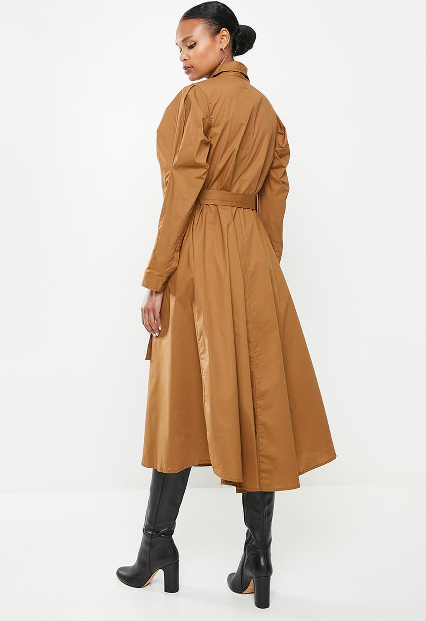 AMANDA LAIRD CHERRY - Formosa dress - tobacco poplin
