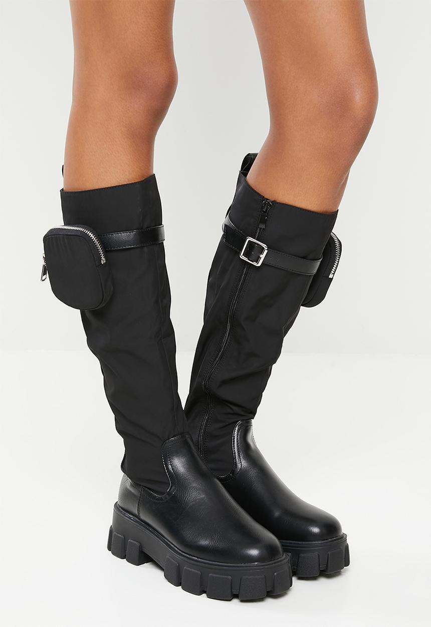Public Desire - Showing up knee high boot - black 