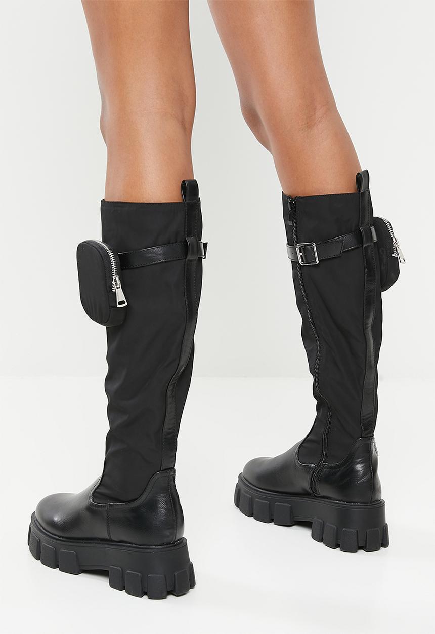 Public Desire - Showing up knee high boot - black 