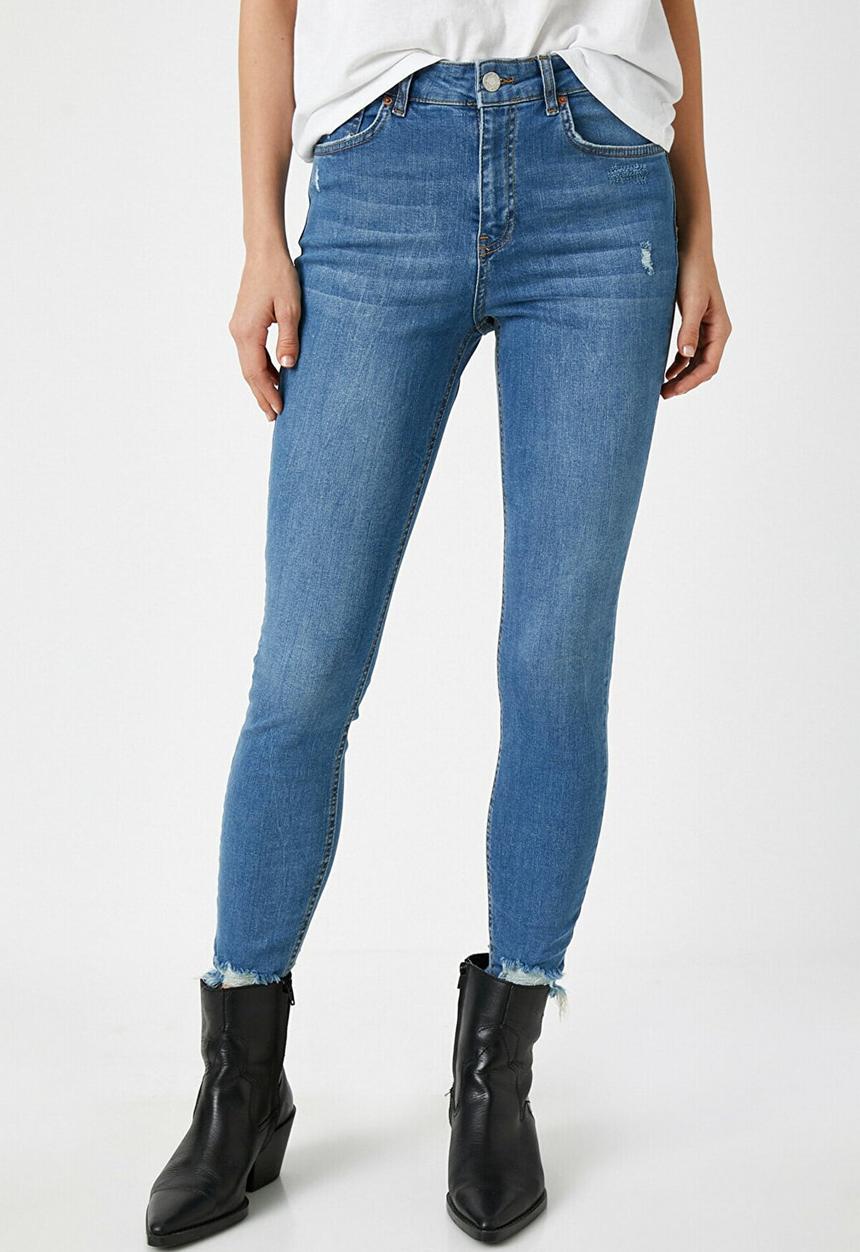 Koton - Skinny, carmen jeans - blue