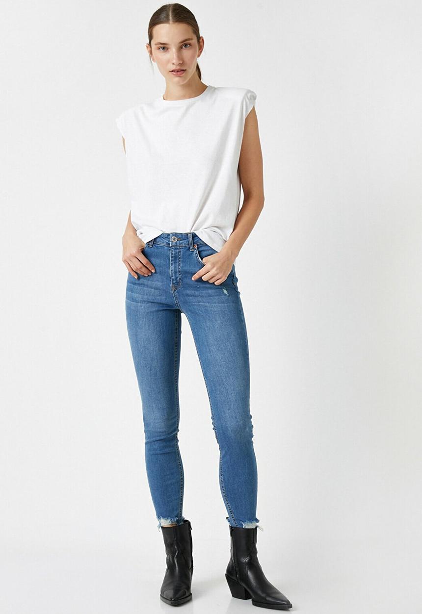 Koton - Skinny, carmen jeans - blue