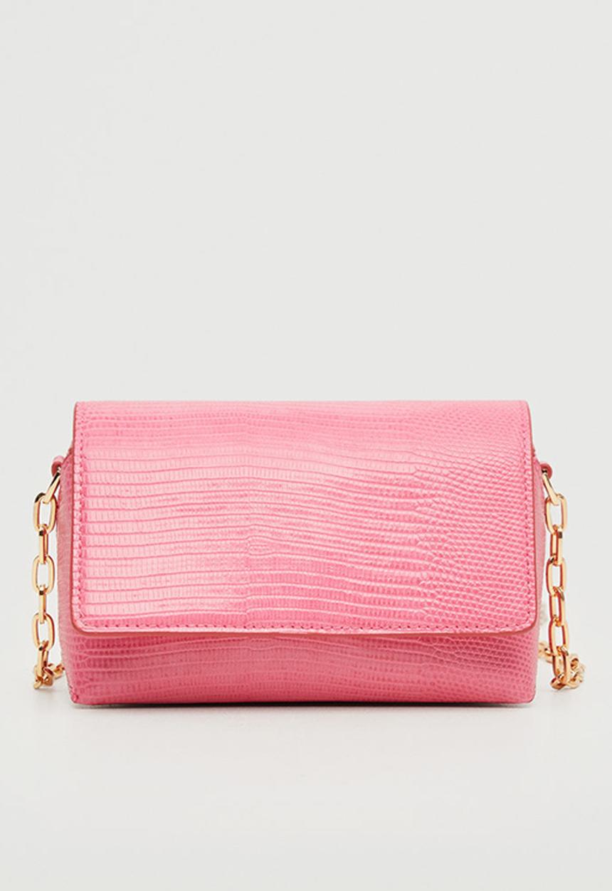 MANGO - Flap chain bag - fuchsia