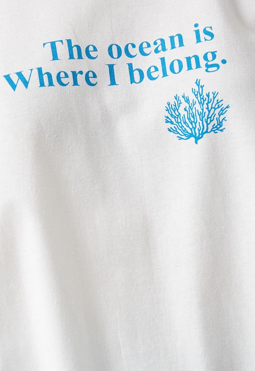 Koton - Respect life koton printed t-shirt - white