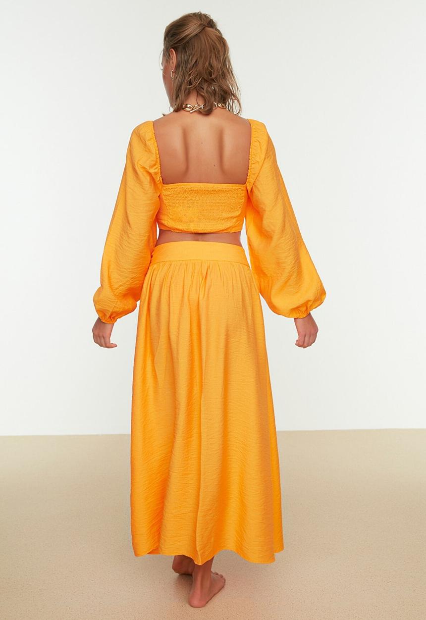 Trendyol - Print detail bottom & top set  - orange