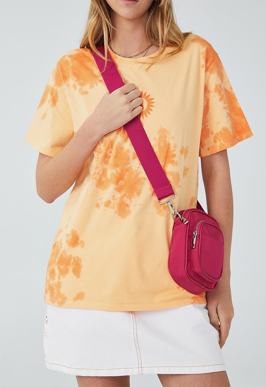 Rubi - Nellie camera cross body bag - raspberry pink
