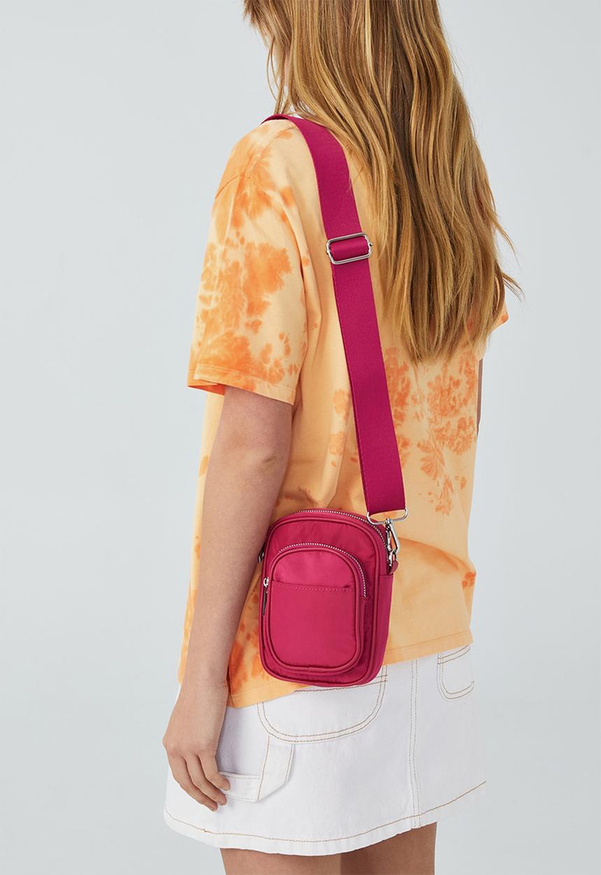 Rubi - Nellie camera cross body bag - raspberry pink