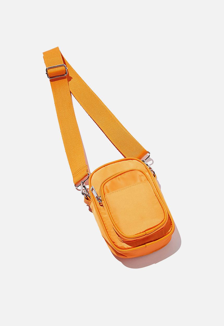 Rubi - Nellie camera cross body bag - happy orange