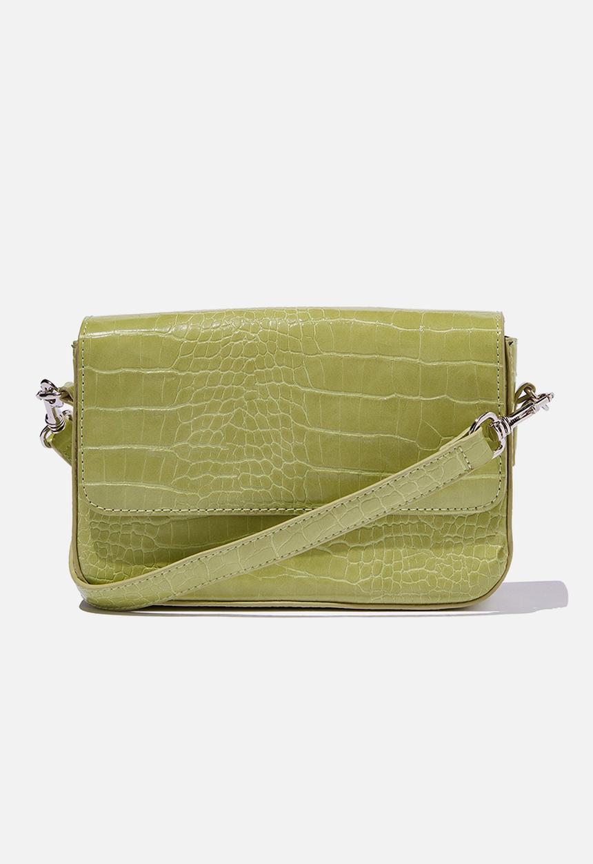 Rubi - Lexi cross body bag - green texture