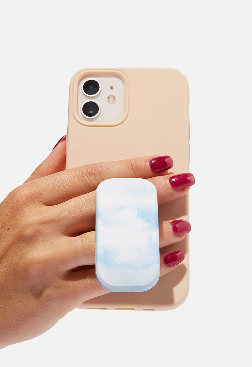 Typo - Get a grip phone holder - polar clouds