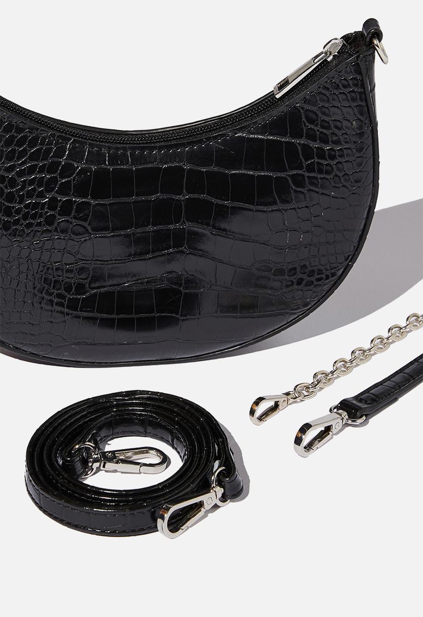 Rubi - Sadie shoulder bag - black texture