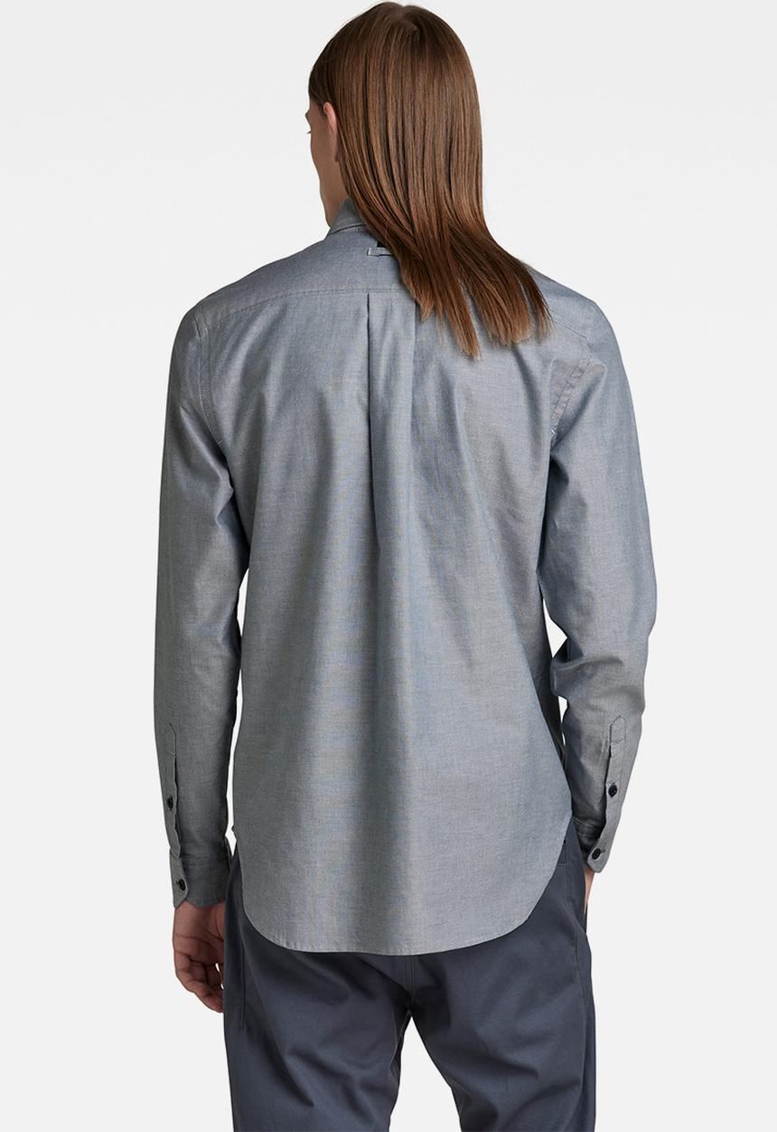G-STAR - Secret utility reg shirt - nitro/white oxford