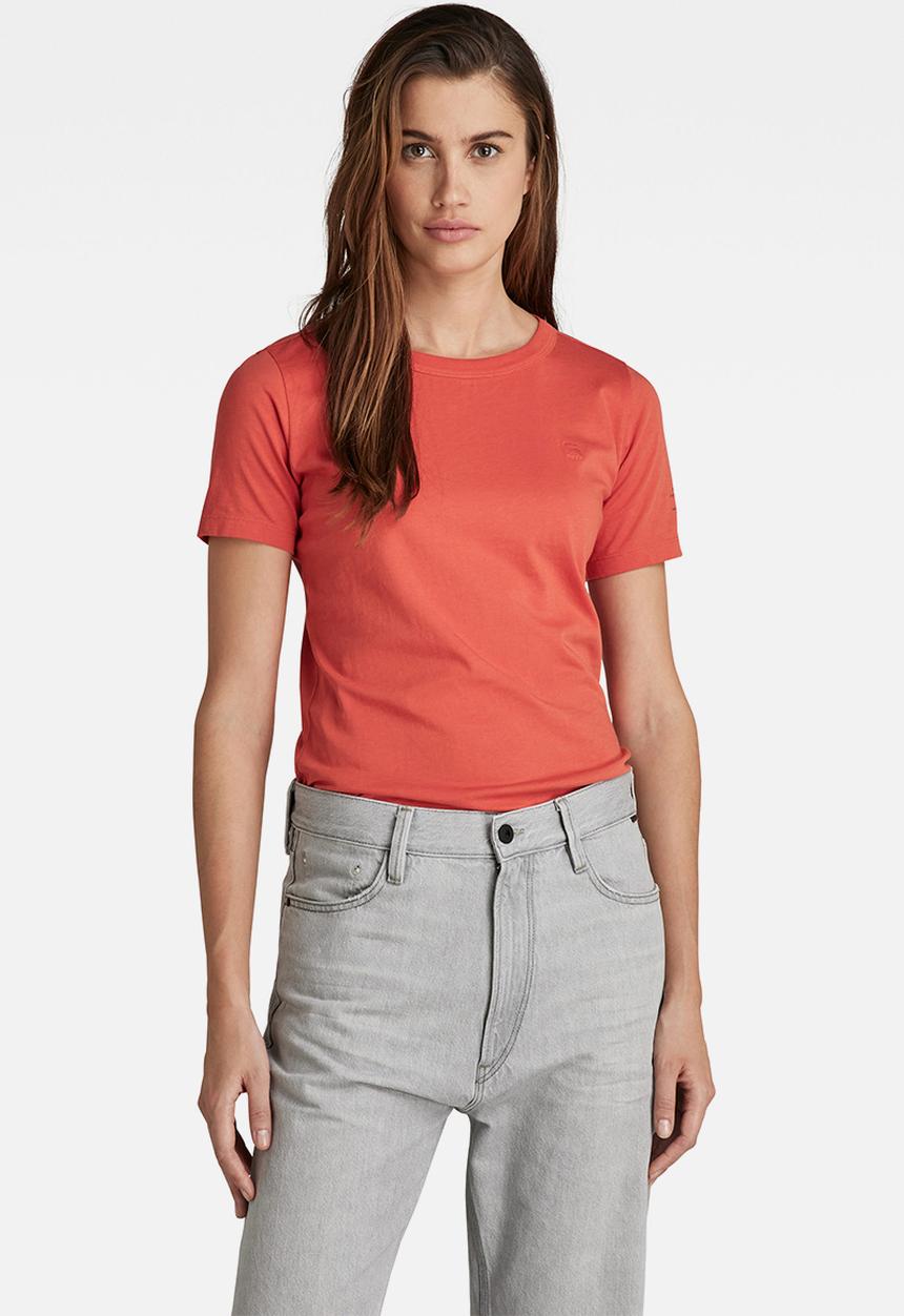 G-STAR - Mysid r t optic slim short sleeve c - paprika