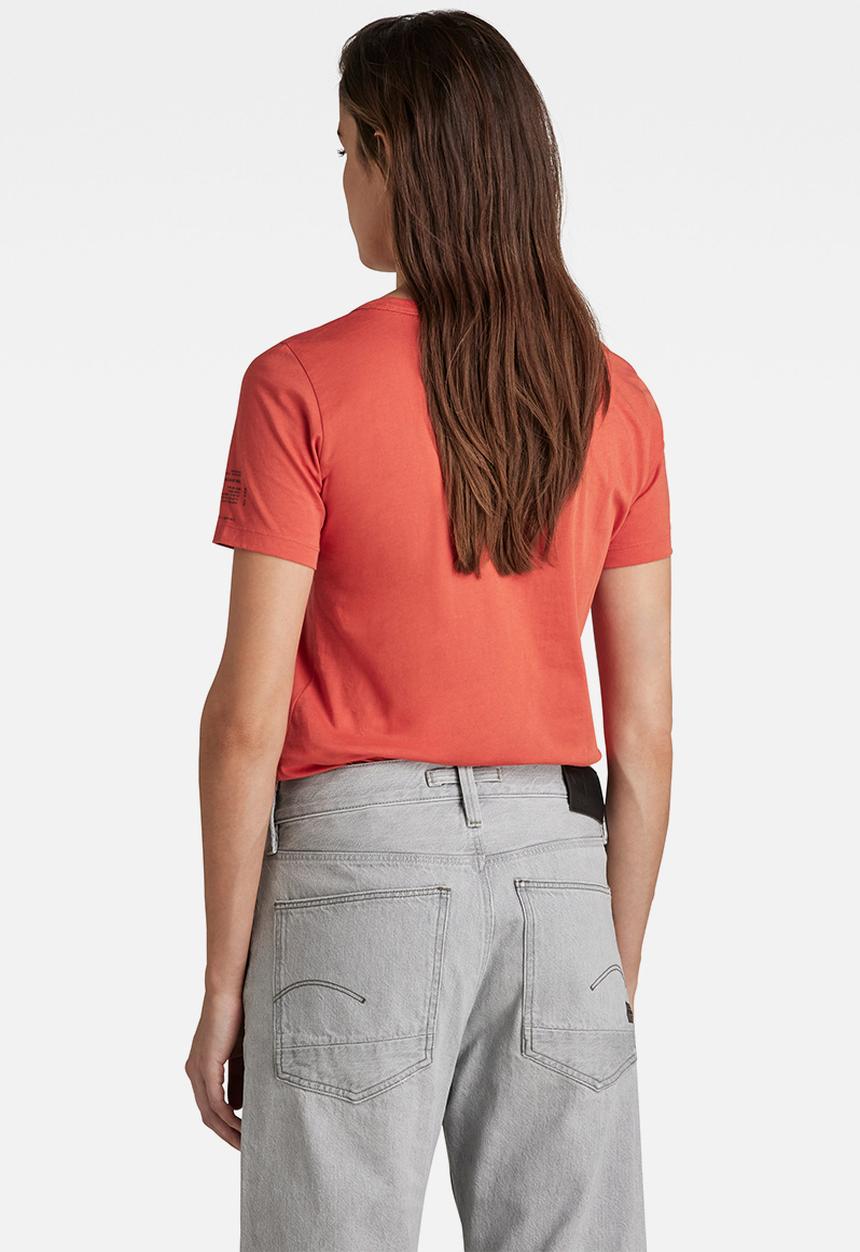 G-STAR - Mysid r t optic slim short sleeve c - paprika