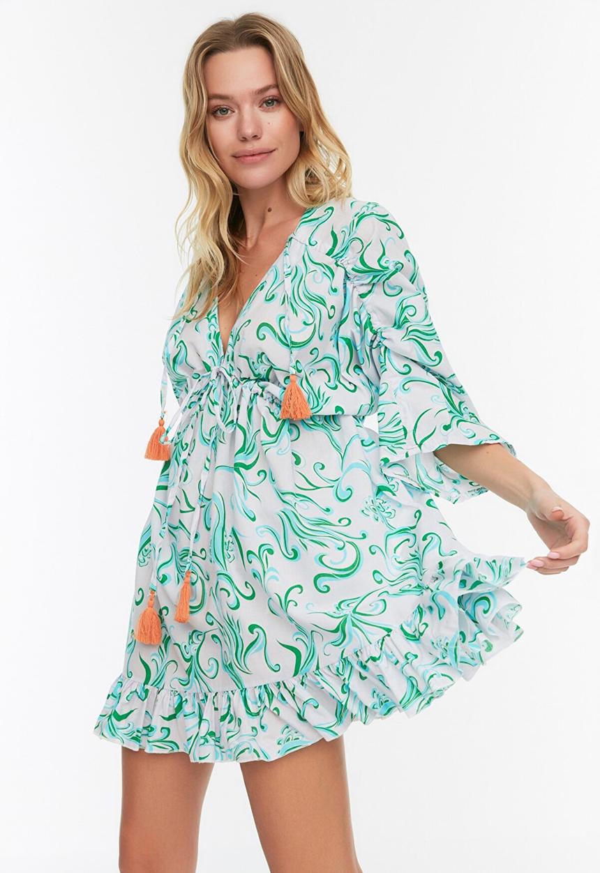 Trendyol - Tassel detailed beach dress - multi
