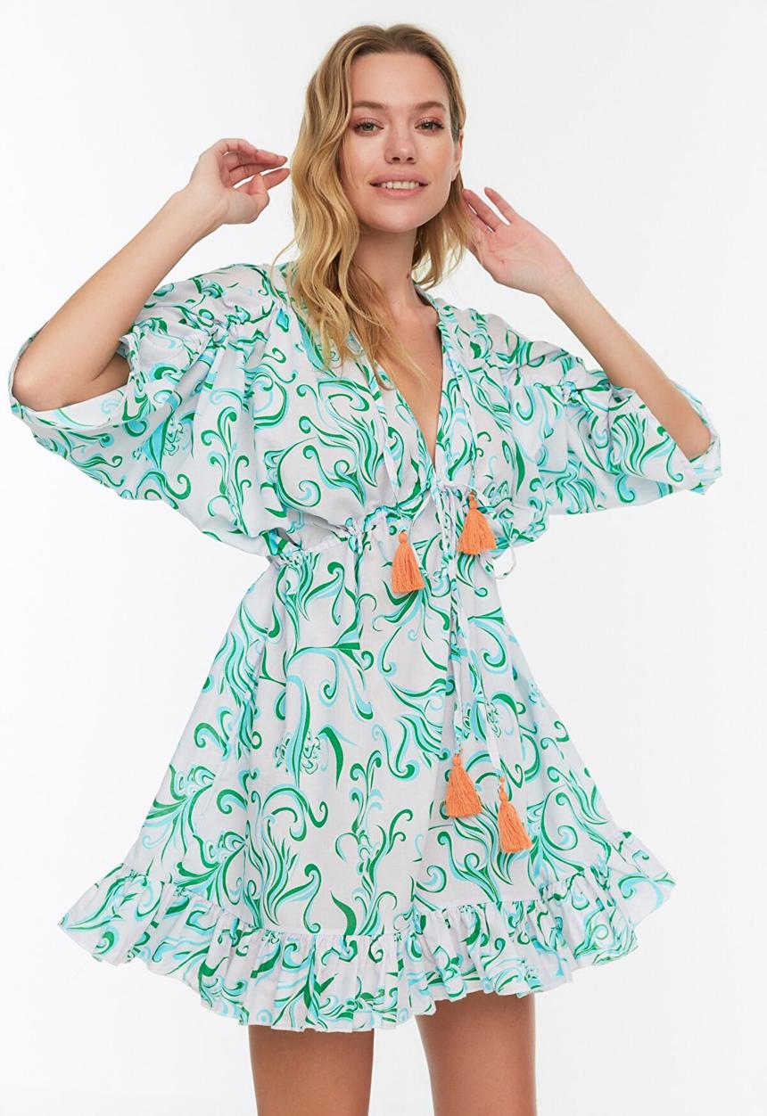 Trendyol - Tassel detailed beach dress - multi
