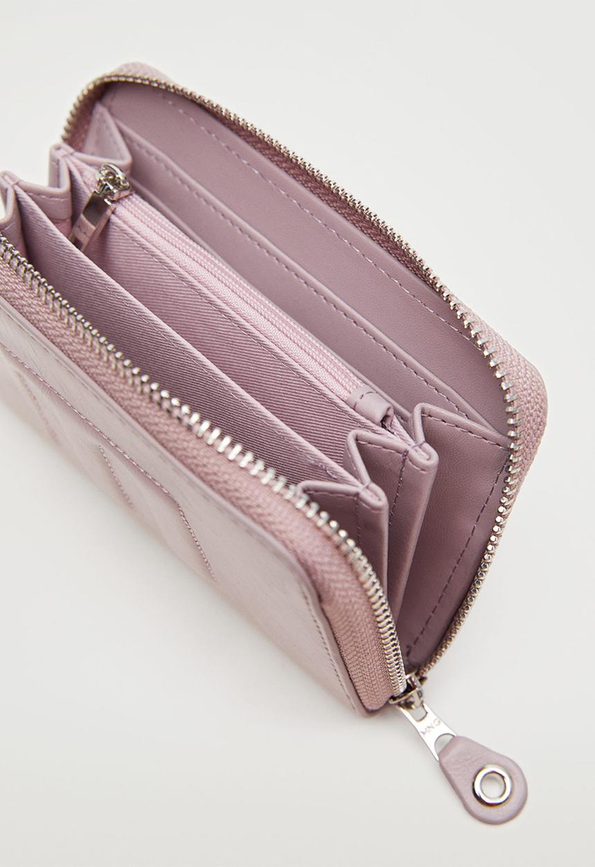 MANGO - Logo wallet - lilac