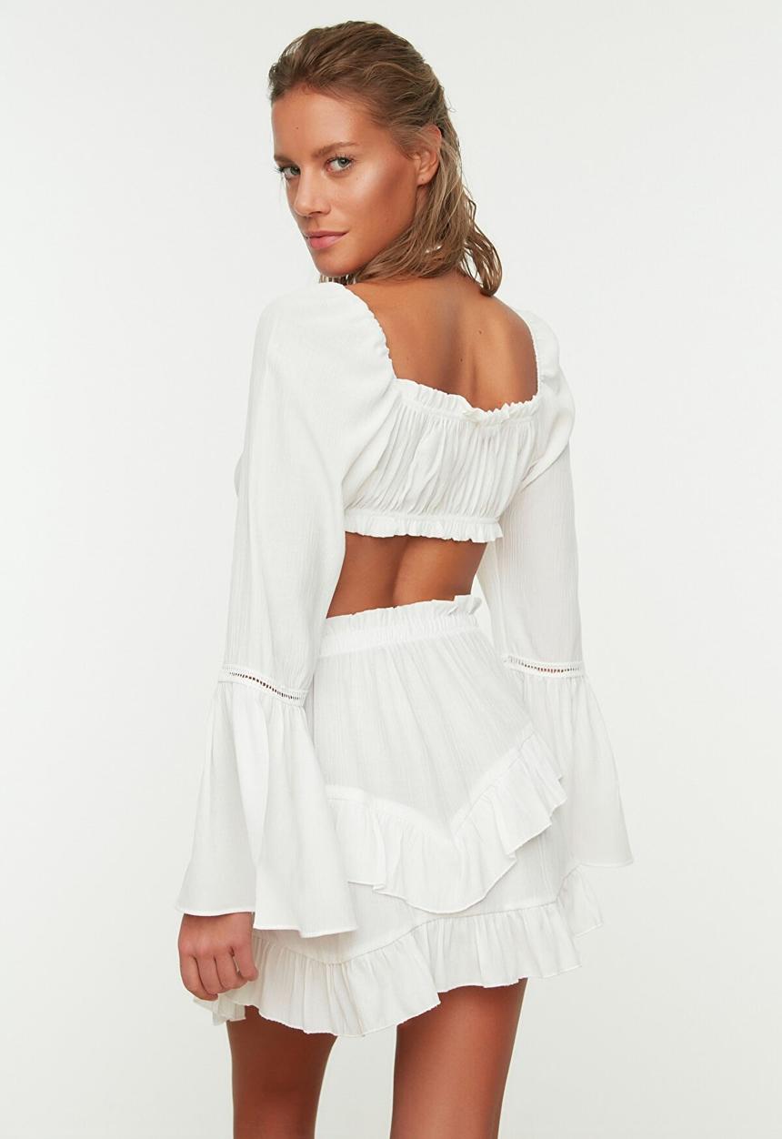Trendyol - Print detail bottom-top set  - white